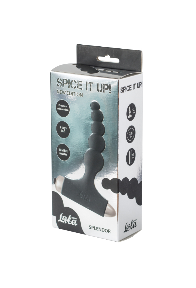 картинка Анальная пробка с вибрацией Spice it up New Edition Splendor Black 8017-01lola от магазина Компания+