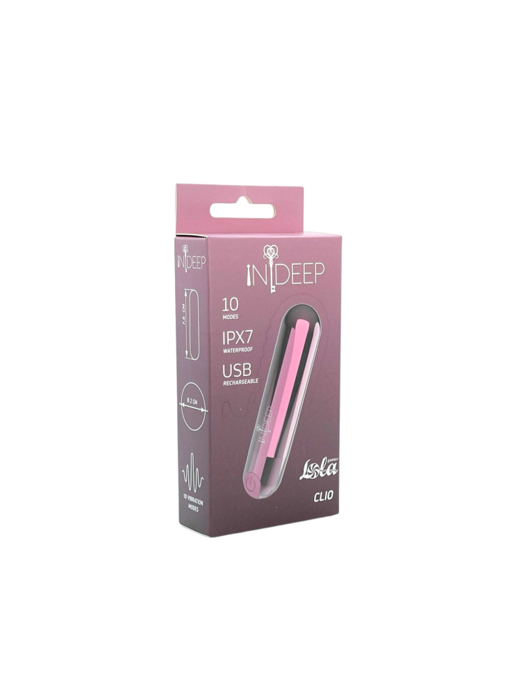 картинка Перезаряжаемая вибропуля Indeep Clio Magenta 7705-02indeep от магазина Компания+